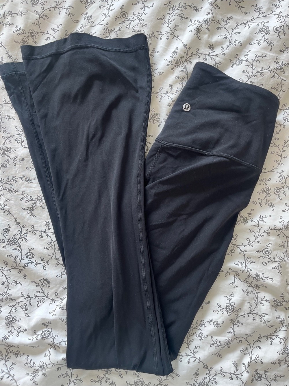 lululemon align Black High-Rise Flare Leggings- size 8